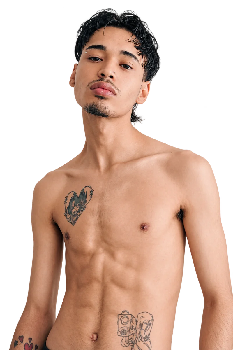 Sheylyn Singh, shirtless portrait